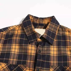 Casual Wear Casual Plaid Shirts Men’s Long Sleeve Shirt Green Variation