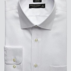 Pronto Uomo Men’s White Non-Iron Executive Fit Dress Shirt, Size 17 Neck, NWOT
