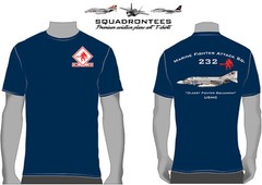 VMFA-232 Red Devils F-4 Phantom Squadron T-Shirt D1, USMC Licensed Product