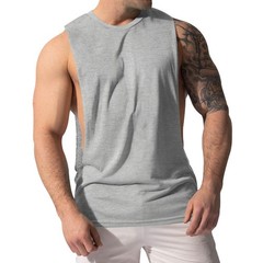 New Quick-Dry Solid Sleeveless Tee