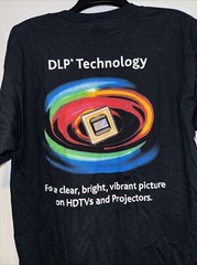 Texas Instruments DLP Instruments Promo T Shirt Y2K Large Black