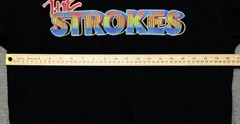 The Strokes 2022 North America Tour Medium Black Tee Shirt 20.5″ W X 28″ L