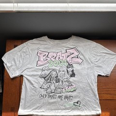 Bratz Authentic Edition 2001 Double-Sided Graphic Print White Tee Men’s L