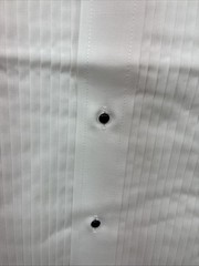 New Classix White Long Sleeve Button Up English Shirt 14-14.5 Small X-93