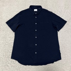 7 Diamonds Shirt Men 2XL XXL Navy 4 Way Stretch Seersucker Button Down Casual