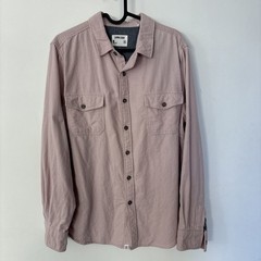 SVRN CODE Pink Flannel Button Front Shirt Men’s Size Medium