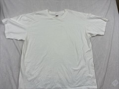 VTG Y2K Anvil Red Bar White Short Sleeve Graphic Blank Shirt Men’s 2XL