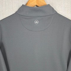PETER MILLAR Mens Size Large Performance 1/4 Zip Perth Pullover Gray Golf