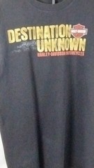 Harley-Davidson Destination Unknown Motocycle Men’s Shirt Cotton /Size M Black