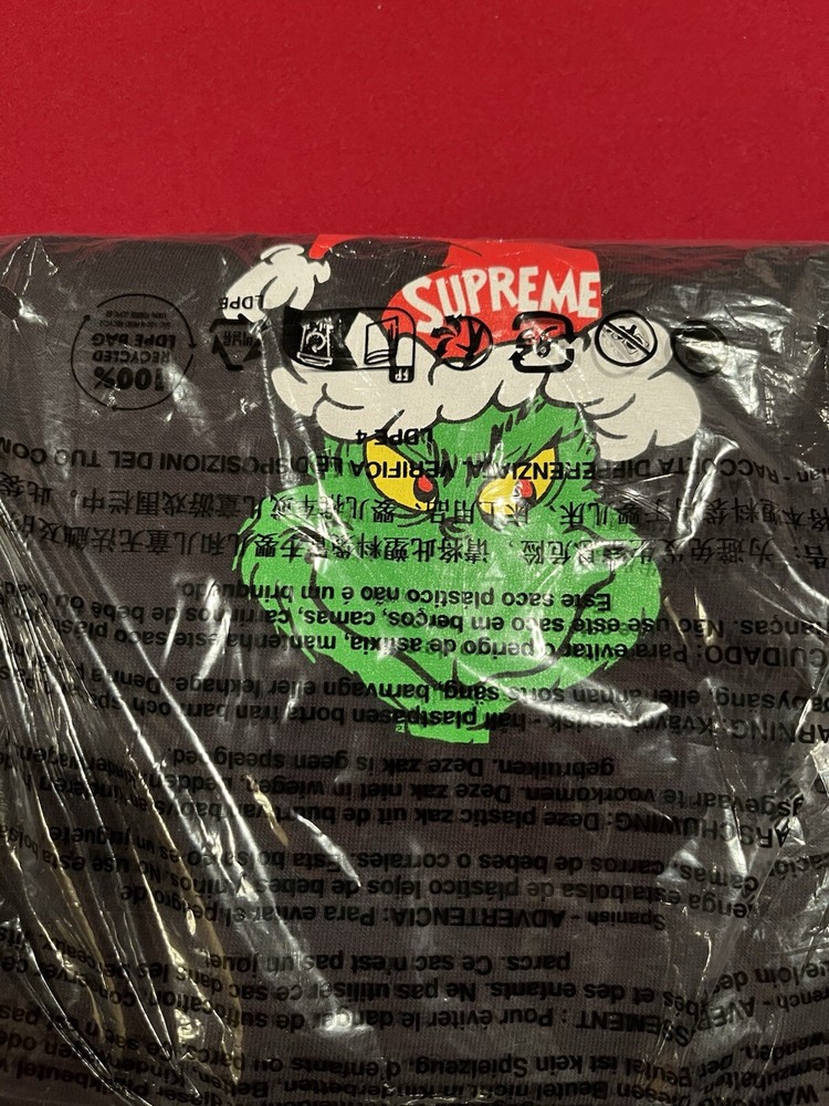 Supreme Grinch Tee BLACK XXLarge *Same Day Ship XXL