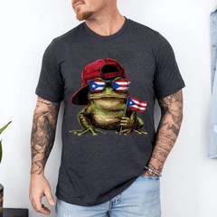 Coqui Frog Puerto Rico Flag Puerto Rican Taino Boricua For Men and Women T-Shirt
