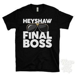 HEYSHAW FINAL BOSS T-SHIRT funny xmas gift north yorkshire england ibiza parody