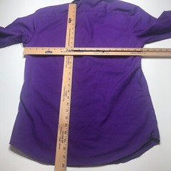 Omega Italy Dress Shirt Mens Size S/14-14.5/32-33 Purple Long Sleeve Classics