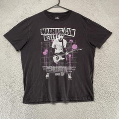 Hollister Machine Gun Kelly Shirt Mens XL Black Mainstream Sellout Graphic Tee