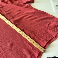 Stubbs Western Bemberg Rustic Red Textured Wooden Button Up Shirt Mens 2XL