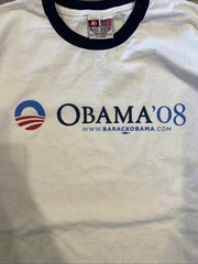 Obama 08 Campaign T Shirt 2008 Bayside X Large Made In USA Cotton