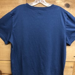 FRYE Regular Basic Casual Fit Short Sleeve T-Shirt Mens Size Large Steel Blue