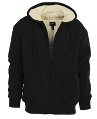 Gioberti Men’s Sherpa Lined Full Zip Fleece Jacket Sizes S-5XL