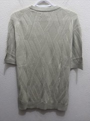 Porter & Ash Men’s Large Gray Beige Modal Blend Textured Knit T-Shirt NWT