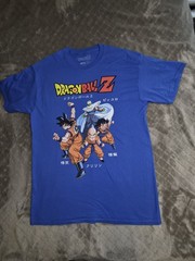 Dragon Ball Z T-Shirt Mens Large Blue Goku Piccolo Gohan Ripple Junctio