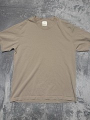 Maison Article Premium Essential T-Shirt Mens L Beige Short Sleeve Crew