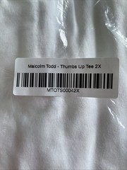 Malcom Todd Official Merch Do That Again Thumbs Up XXL White T New In Sealed Bag