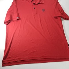 Straight Down Performance Cypress Point Golf Club Polo Size XL Men Red