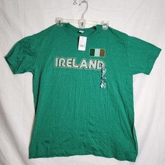 NWT Pacific Ireland Irish Flag Graphic T-Shirt Men’s XL Heather Irish Green