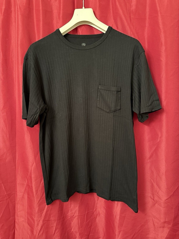 Knickerbocker NYC Men’s Ribbed Pocket T-Shirt Black Sz XL NWT