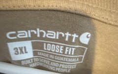 Carhartt K87 Pocket T-Shirt Men’s 3XL Desert Khaki Loose Fit NWT