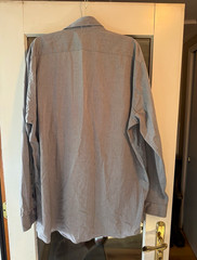 Apt. 9 Slim Fit Solid Gray Dress Shirt 3XLT Big & Tall 19-19 1/2 38/39