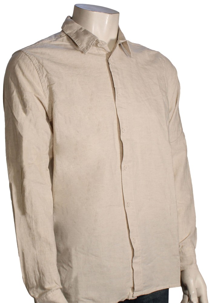 Rhythm Classic Linen LS Button Down Shirt – Sand – New