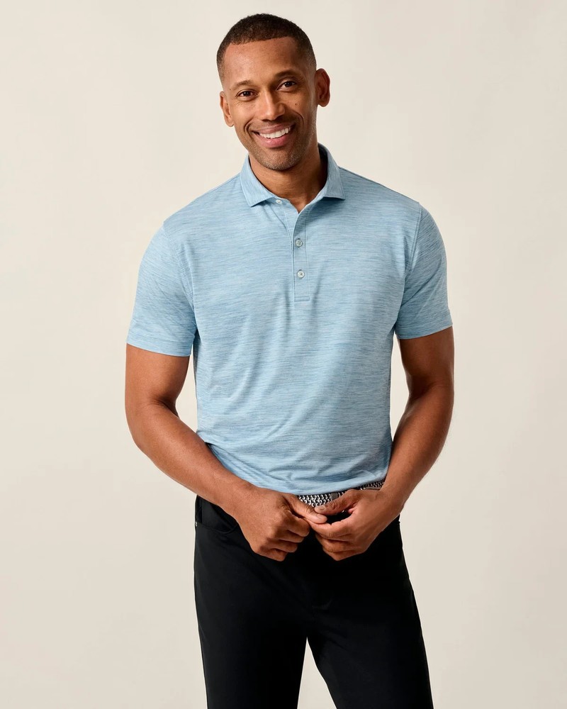 NEW NWT XL Johnnie-O Performance Featherweight Polo – Huronn Solid