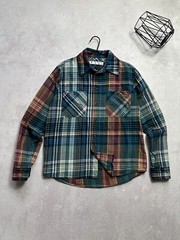 “Off-White” Stencil Flannel Multi Check Shirt Men’s Size S
