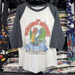 The Rolling Stones 1981 Tour Men’s White T-Shirt Size L Dragon Pontiac Raglan