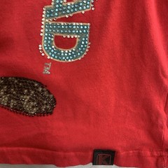 DEKRYPTIC Tasmanian Devil Tune Squad Men’s Red XL Rhinestones