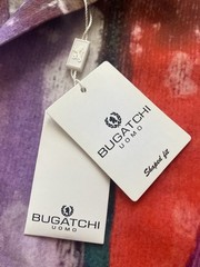 NEW $185 Bugatchi Men XXL Ruby Red Abstract Woven Luxury LS Button Down Shirt