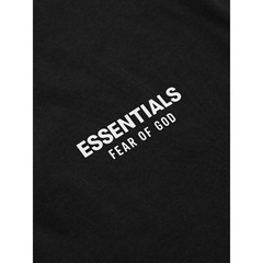 Fear of God Essentials Classic Tee ‘Jet Black’ XS Size Oversized T-Shirt SS25