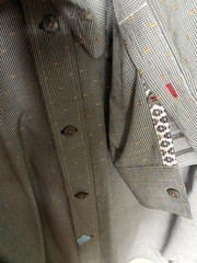 Robert Graham Black & White Check Modern American Button Down Mens Size XL