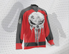 Punish Skull Hockey Jersey Alt Colors