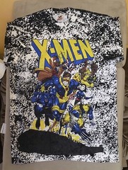 🔥Vintage 1992 AOP Marvel Jim Lee X-Men Mega Print (M) T-Shirt! Pre-Owned!🔥