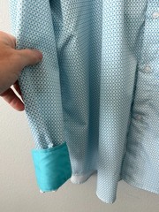 Amazon Essentials Men’s Regular-Fit Long-Sleeve Casual Poplin Shirt 2X Turquoise