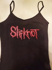 Slipknot shirt Slipknot tank top Pick any size Red Glitter Adjustable Straps