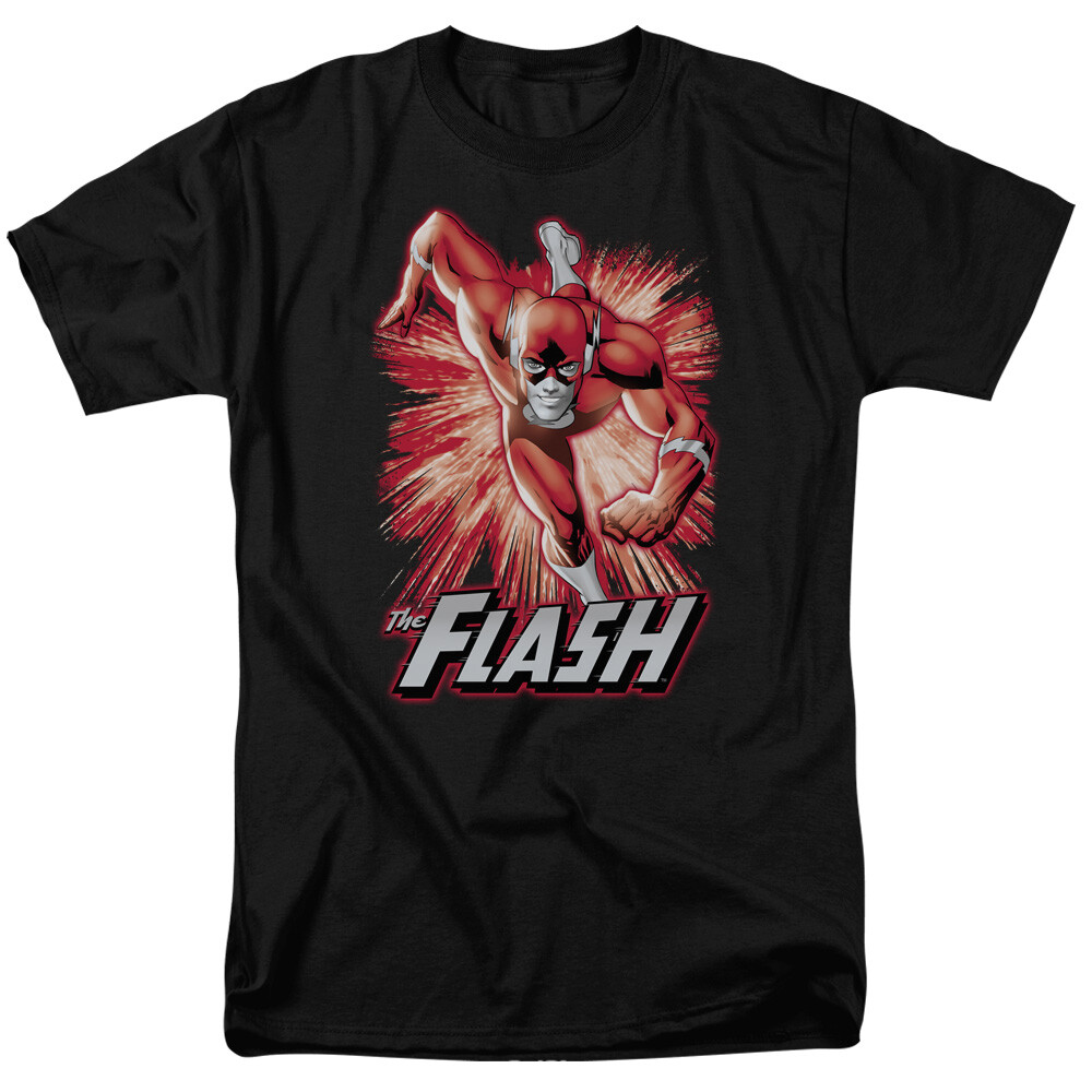 THE FLASH FLASH RED & GRAY Licensed Adult Men’s Graphic Tee Shirt SM-6XL