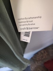 Croft Barrow Mens Oversized Shirt XXL S/S Green Easy Care Pocket Shirt NWT Silk