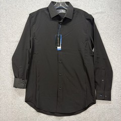 Report Collection Shirt Mens Small Black X4 Stretch 360 Movement Flip Cuff NEW