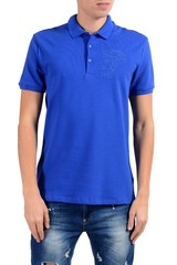 Versace Collection Men’s Blue Short Sleeve Polo Shirt US M IT 50