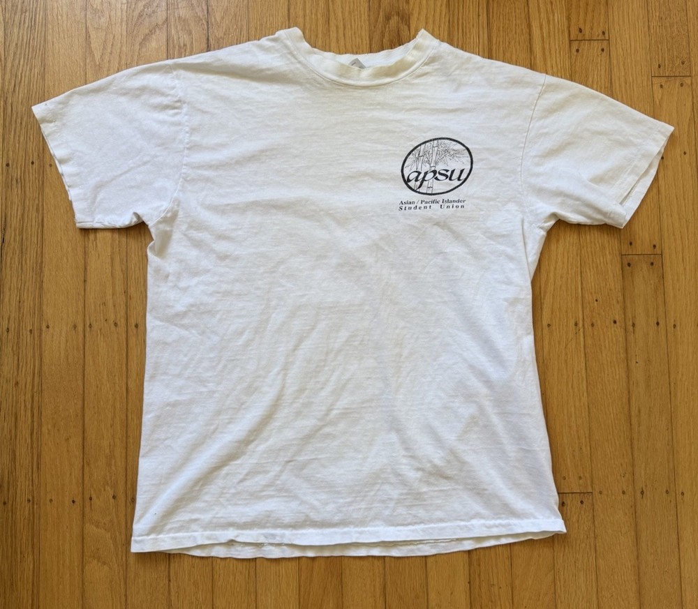 Vintage APSU Asian Pacific Islander Student Union Shirt UC Santa Cruz 1989