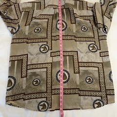 Puchini Men’s 100% Microfiber Button Up Shirt Quaterhorse Silver Button Size XL