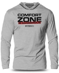075. Comfort Zone Lightweight Long Sleeve Hooded T-Shirt for Men